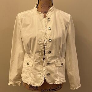 Christopher & Banks blazer Crystal buttons Sz S